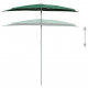 Demi-parasol de jardin avec mât 180x90 cm - Couleur au choix 