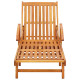 Ensemble de 2 chaises longues avec table bois d'acacia massif helloshop26 02_0011992 
