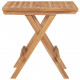 Table pliable de jardin 50x50x50 cm bois de teck solide 