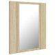 Armoire à miroir à led de bain 40 x 12 x 45 acrylique beige helloshop26 02_0006746