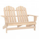 Chaise de jardin adirondack 2 places bois de sapin - Couleur au choix 