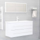Ensemble de meubles de salle de bain 2 pcs - 100 x 38,5 x 48 cm aggloméré - Couleur au choix Blanc