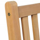 Chaises de jardin 2 pcs avec coussins crème bois de teck massif 