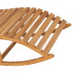 Transat chaise longue bain de soleil lit de jardin terrasse meuble d'extérieur à bascule avec coussin bois de teck solide helloshop26 02_0012952 