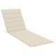 Transat chaise longue bain de soleil lit de jardin terrasse meuble d'extérieur avec coussin crème bois de pin imprégné helloshop26 02_0012436 