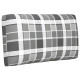 Canapé palette 2 places avec coussins pin imprégné de gris 