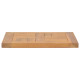 Dessus de table carré 40x40x2,5 cm bois de teck massif 