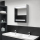 Armoire de salle de bain à miroir led 50x14x60 cm - Couleur au choix Gris-béton