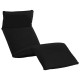 Transat chaise longue bain de soleil pliable tissu oxford - Couleur au choix Noir