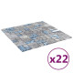 Carreaux mosaïque 22 pcs - 30x30 cm verre - Couleur au choix 