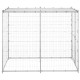 Chenil extérieur cage enclos parc animaux chien extérieur acier galvanisé avec toit 110 x 220 x 180 cm  