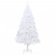 Arbre de noël artificiel avec branches épaisses blanc 120cm pvc 