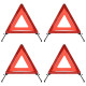 Triangles de signalisation routière 4pcs rouge 56,5x36,5x44,5cm