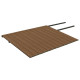 Panneaux de terrasse et accessoires wpc marron/gris 30 m² 4 m 