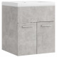 Armoire avec lavabo intégré gris béton aggloméré 