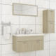 Ensemble de meubles de salle de bain chêne sonoma aggloméré