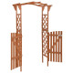 Pergola avec portail 116x40x204 cm bois de sapin massif 