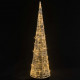  Cône lumineux décoratif pyramide LED Acrylique Blanc chaud 90cm 