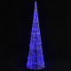 Cône lumineux décoratif pyramide à LED Acrylique Bleu 90 cm 