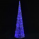  Cône lumineux décoratif pyramide à LED Acrylique Bleu 120 cm 