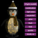 Décoration de Noël pingouin à LED Tissu de luxe 90 cm 