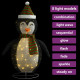 Décoration de Noël pingouin à LED Tissu de luxe 120 cm 