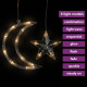 Guirlande lumineuse étoile et lune avec télécommande 345 led – Couleur d'éclairage au choix 