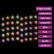  Guirlande lumineuse à étoiles LED 200 LED Coloré 8 fonctions 