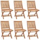 Chaises pliables de jardin bois de teck solide - Nombre de places au choix