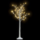 Sapin de noël 120 led blanc chaud saule 1,2 m int/ext 