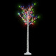 Sapin de noël 140 led colorées saule 1,5 m int/ext 