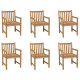 Chaises d'extérieur bois de teck solide - Nombre de place au choix 6 places