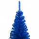  Arbre de Noël artificiel avec LED et boules Bleu 180 cm PVC 