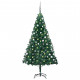  Arbre de Noël artificiel avec LED et boules Vert 120 cm PVC