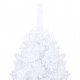  Arbre de Noël artificiel avec LED et boules Blanc 150 cm PVC 