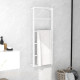 Porte-serviette blanc 45x10x115 cm acier