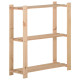 Étagère de stockage 3 niveaux 80x28,5x90 cm bois de pin massif