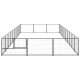 Chenil extérieur cage enclos parc animaux chien noir 30 m² acier  02_0000520 