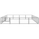 Chenil extérieur cage enclos parc animaux chien noir 24 m² acier  02_0000512 