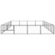 Chenil extérieur cage enclos parc animaux chien noir 32 m² acier  02_0000524 