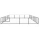 Chenil extérieur cage enclos parc animaux chien noir 40 m² acier  02_0000534 