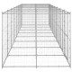 Chenil extérieur cage enclos parc animaux chien extérieur acier galvanisé 19,36 m²  02_0000411 