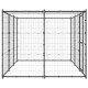 Chenil extérieur cage enclos parc animaux chien extérieur acier avec toit 7,26 m²  