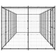 Chenil extérieur cage enclos parc animaux chien extérieur acier avec toit 16,94 m²  