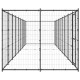 Chenil extérieur cage enclos parc animaux chien d'extérieur pour chiens acier 21,78 m²  02_0000363 