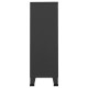 Garde-robe industrielle anthracite 67x35x107 cm acier 