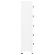 Armoire à casiers blanc 38x40x180 cm acier 