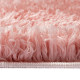 Tapis shaggy à poils hauts rose 160x230 cm 50 mm 