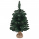 Sapin de noël artificiel avec support vert 60 cm pvc 