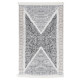 Tapis noir et gris 160x230 cm coton